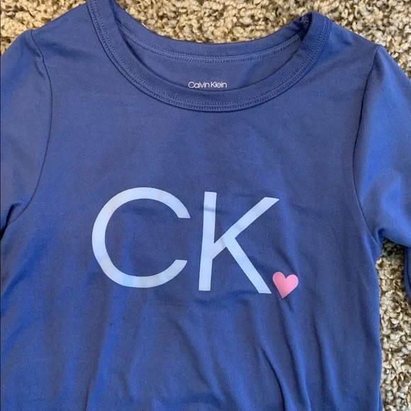 Calvin Klein Navy pj T4 girl - Picture 2 of 4